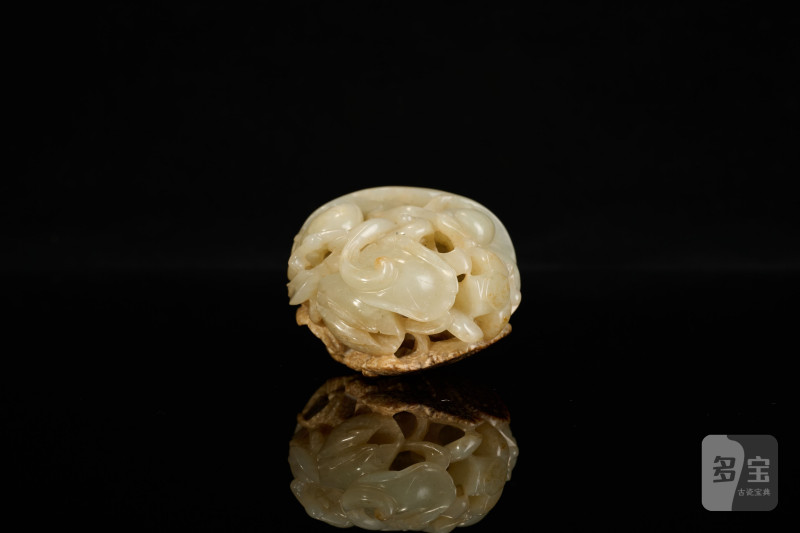 Lot1072 明 白玉莲池鸳鸯炉顶 - 图7